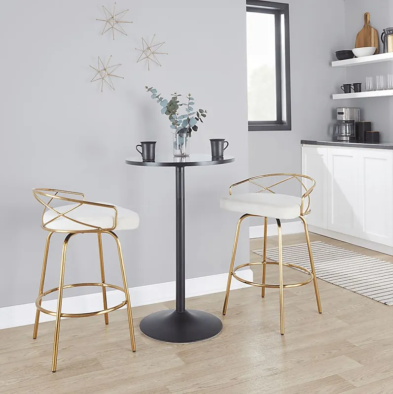 Ravensburg I Cream Counter Height Stool, Set of 2