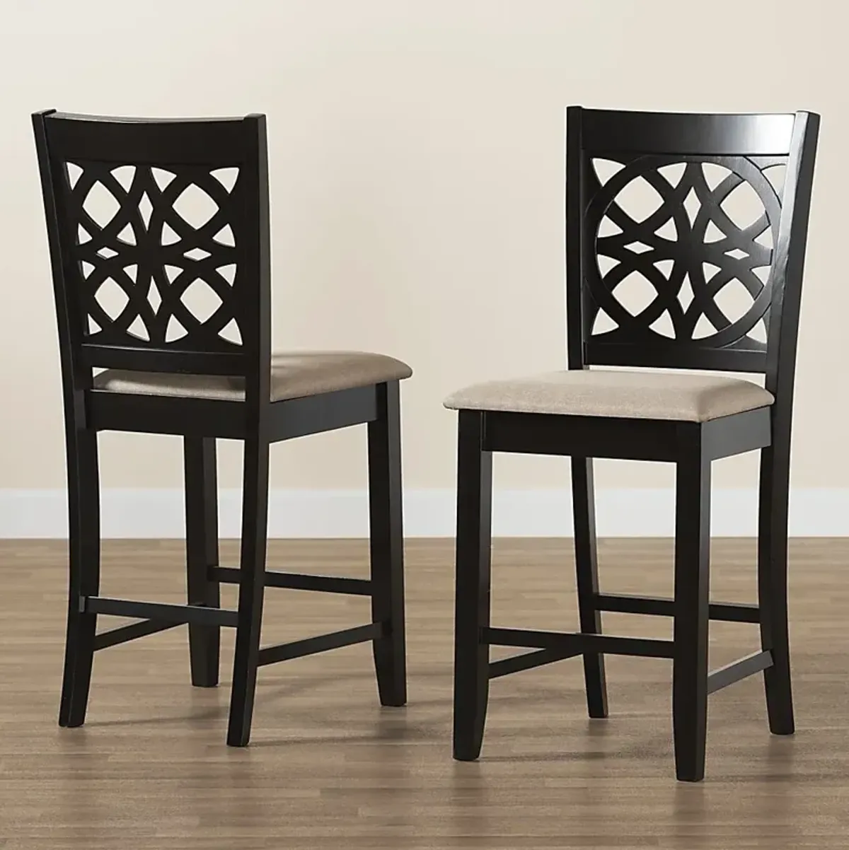 Sarria Brown Counter Stool, Set of 2