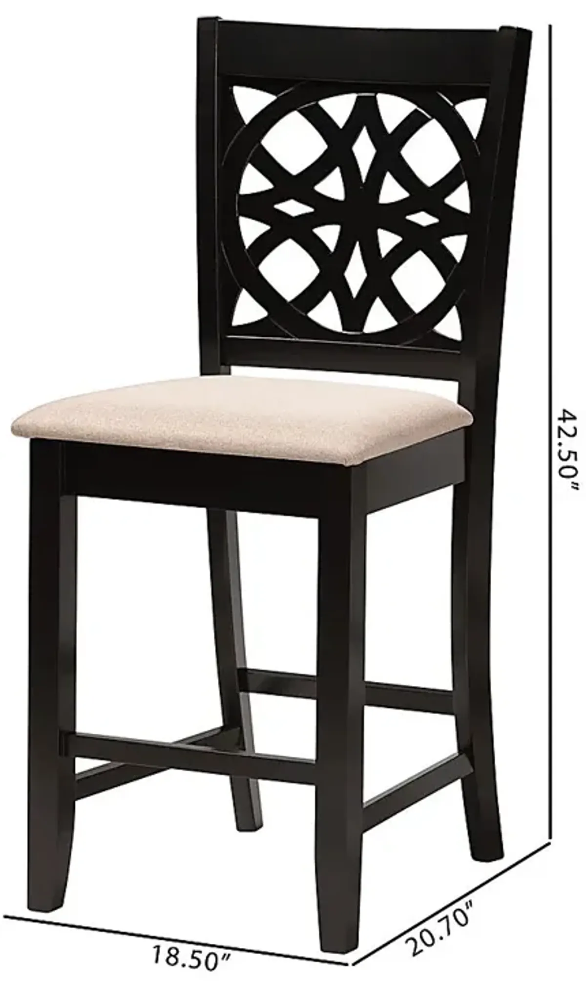 Sarria Brown Counter Stool, Set of 2