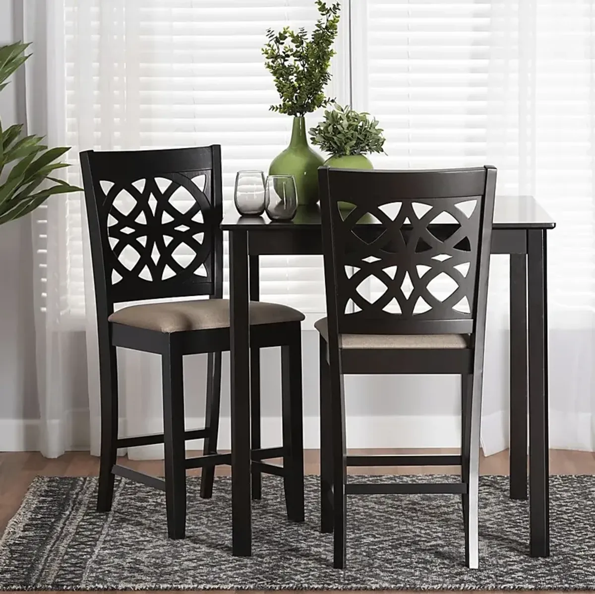 Sarria Brown Counter Stool, Set of 2