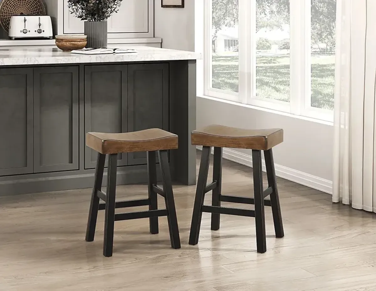 Mcewen Brown Counter Height Stool, Set of 2