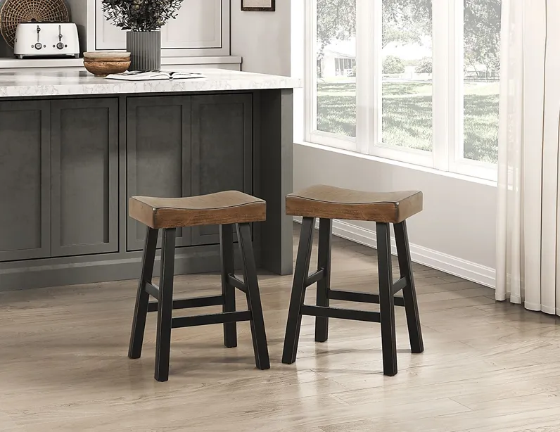 Mcewen Brown Counter Height Stool, Set of 2