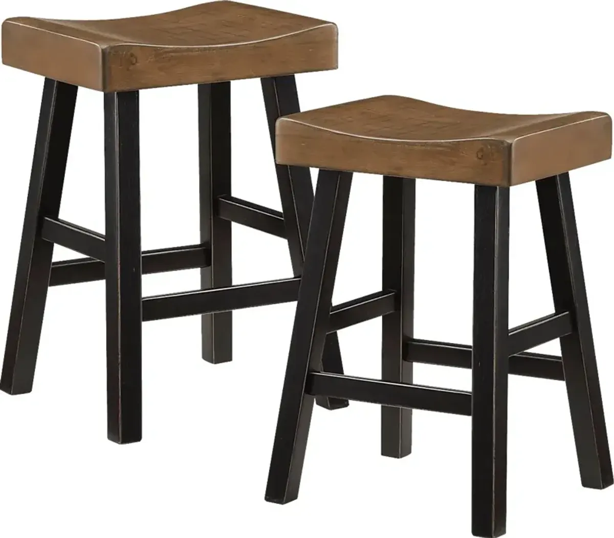 Mcewen Brown Counter Height Stool, Set of 2