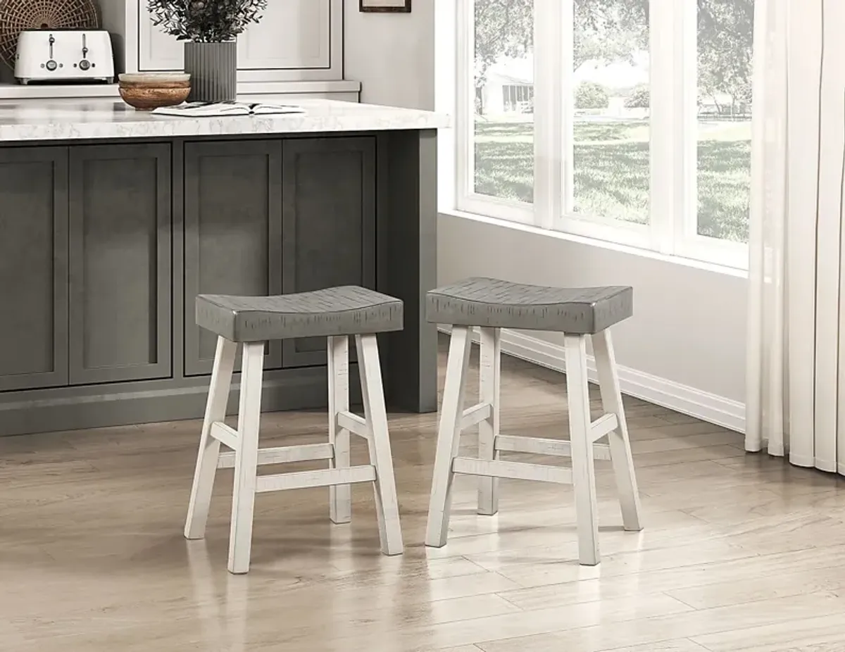 Mcewen Gray Counter Height Stool, Set of 2