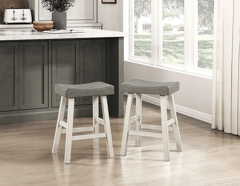 Mcewen Gray Counter Height Stool, Set of 2