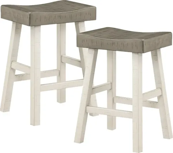 Mcewen Gray Counter Height Stool, Set of 2