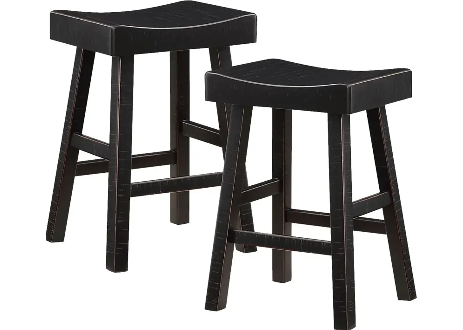 Mcewen Black Counter Height Stool, Set of 2