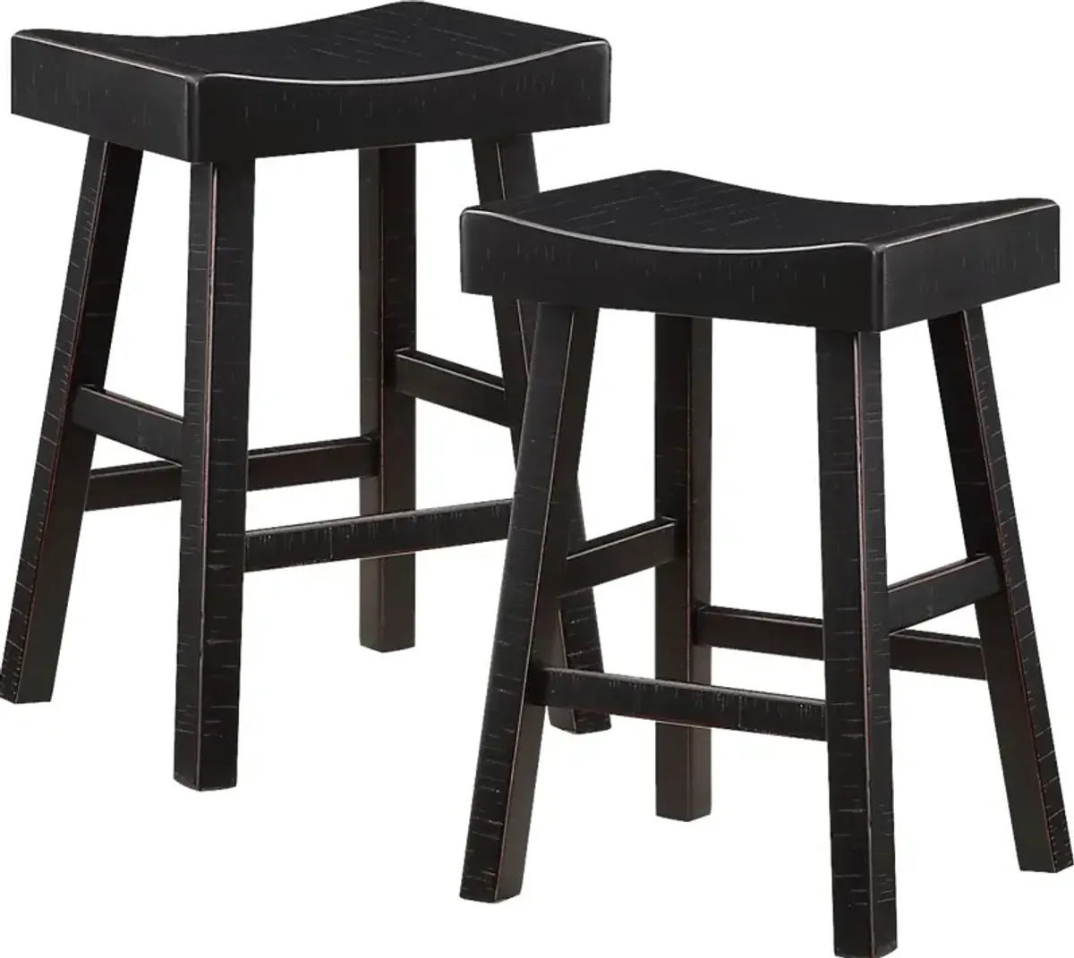 Mcewen Black Counter Height Stool, Set of 2