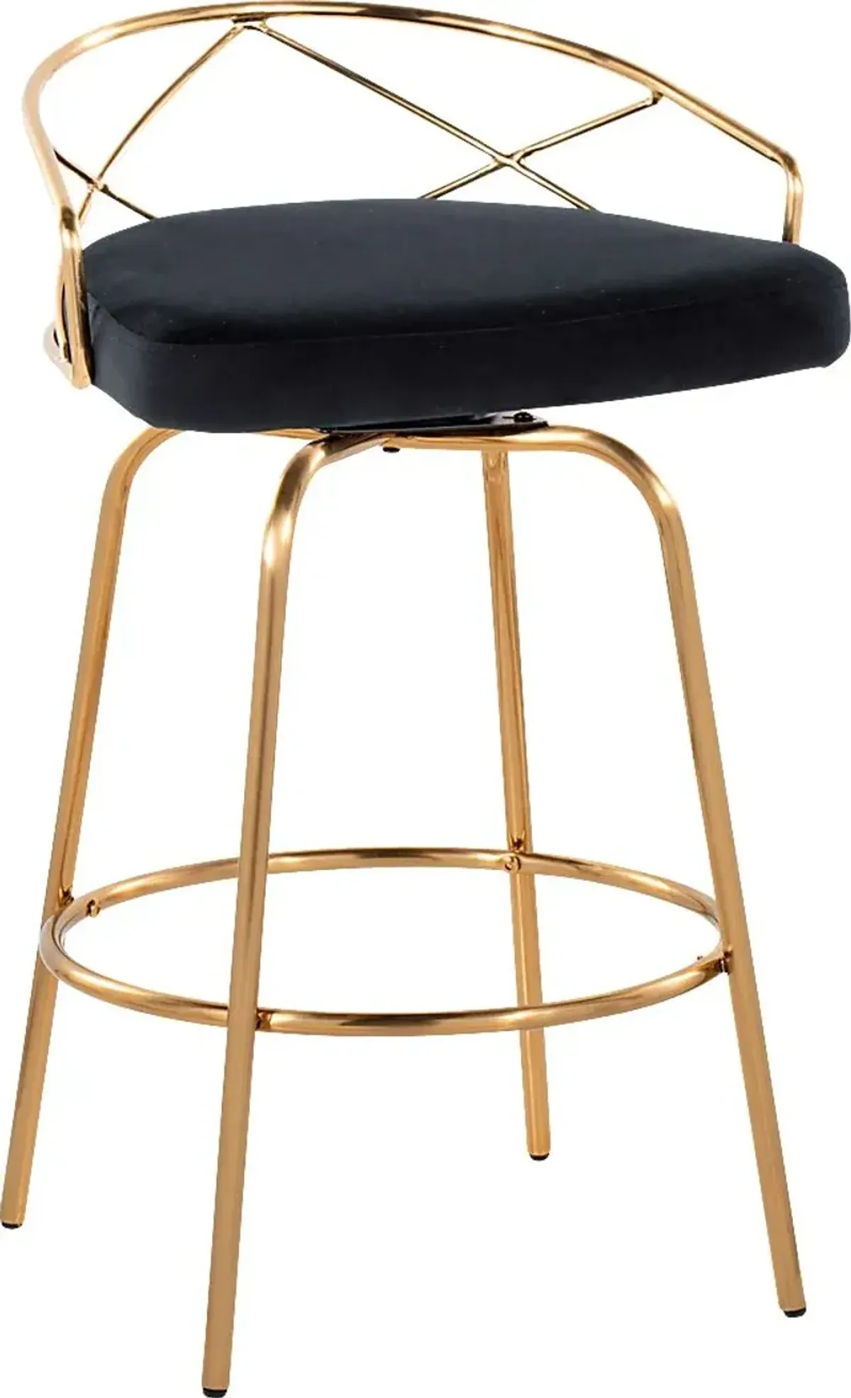 Ravensburg I Black Swivel Counter Height Stool, Set of 2