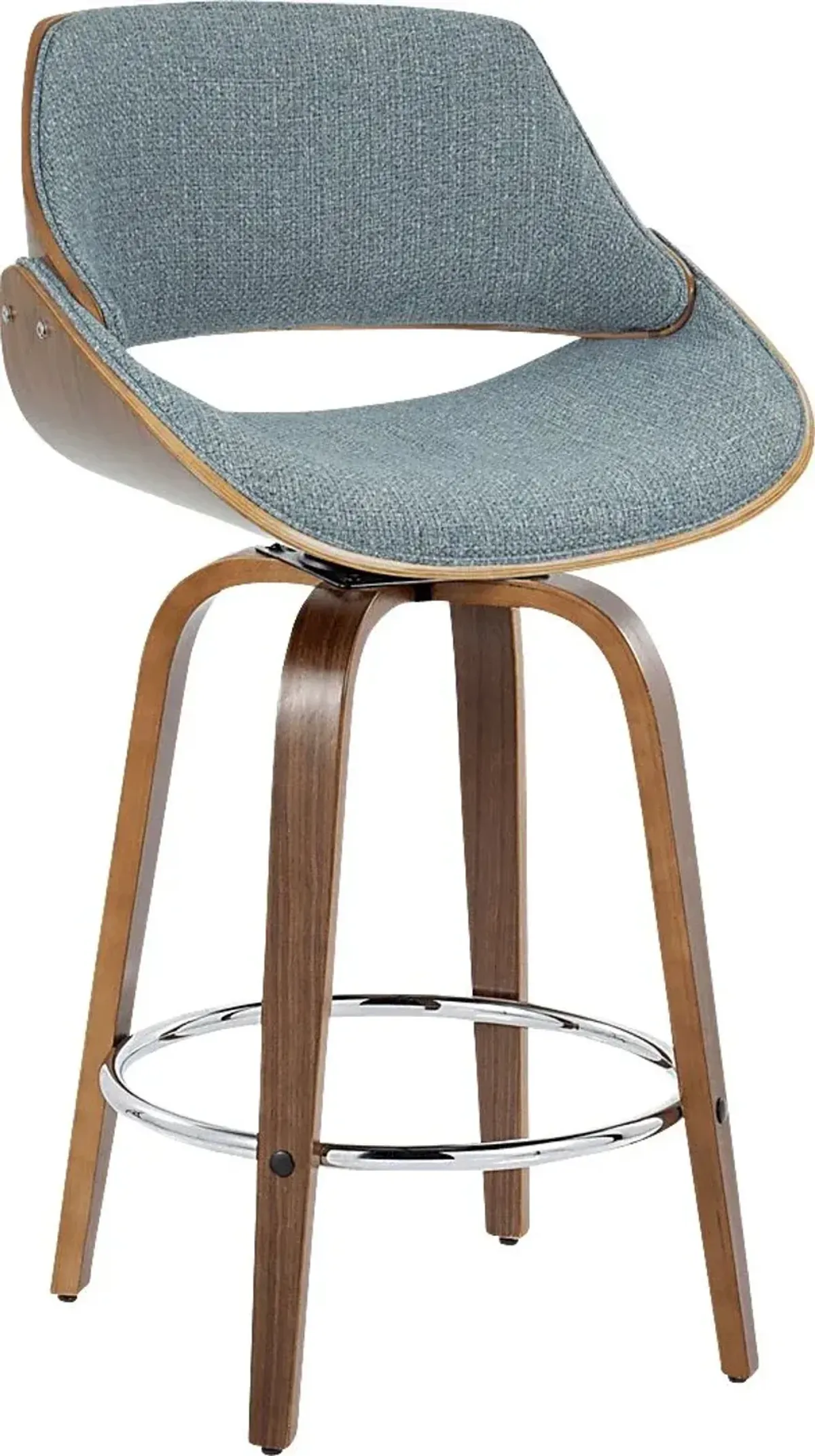 Torlina II Blue Swivel Counter Height Stool, Set of 2