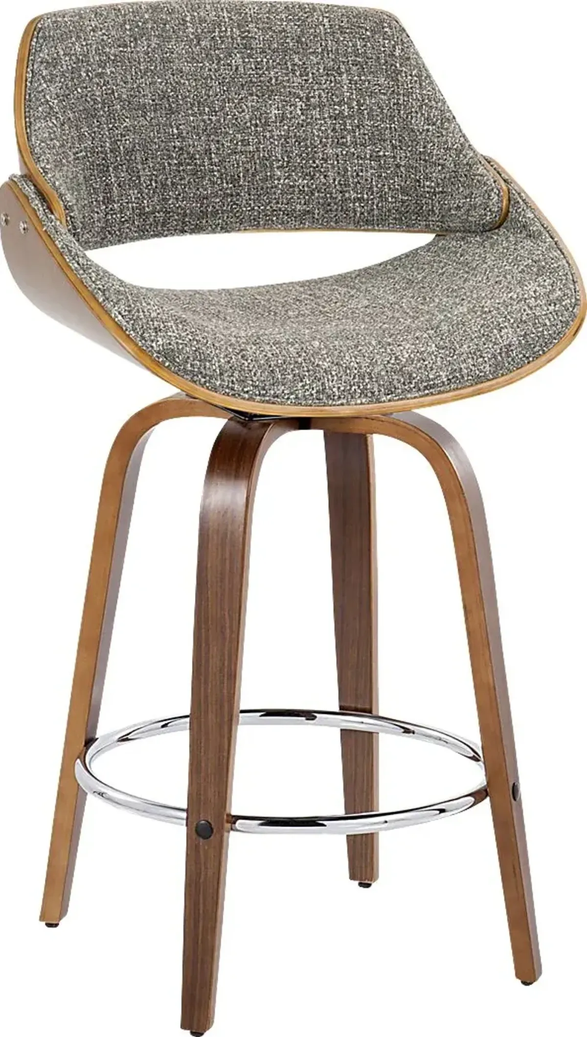 Torlina II Gray Swivel Counter Height Stool, Set of 2