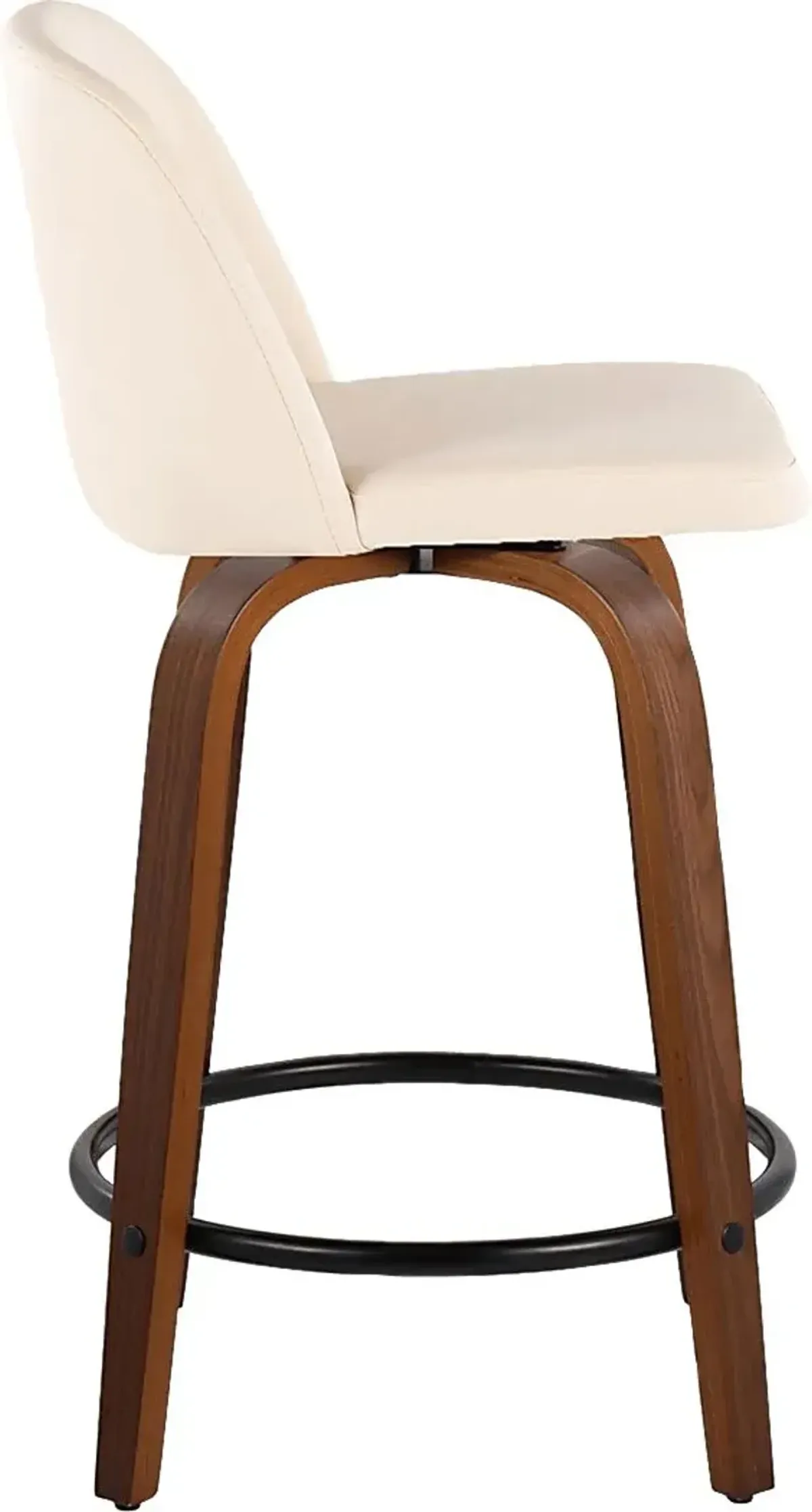 Wymering VII Cream Swivel Counter Height Stool, Set of 2