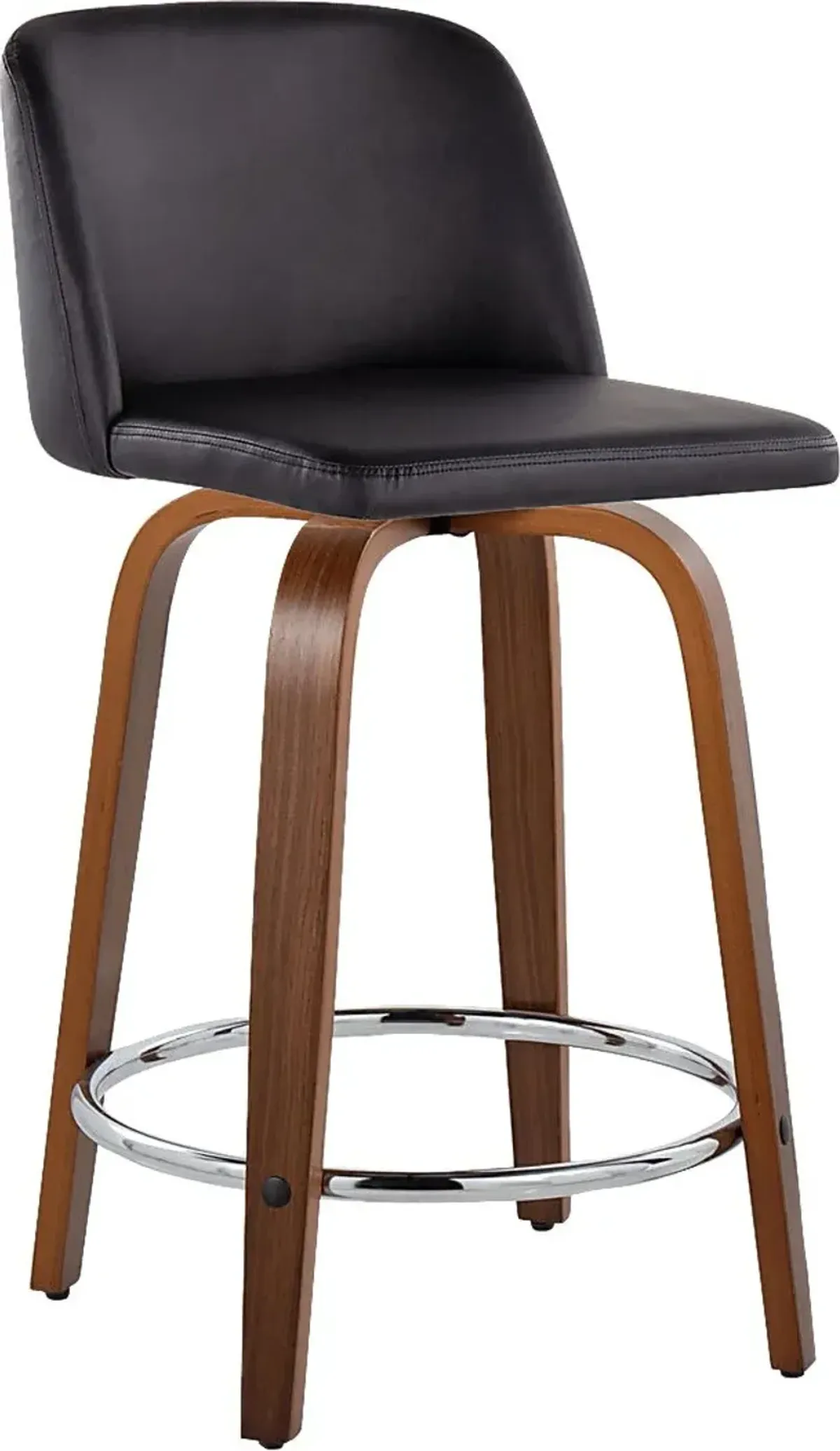 Wymering IX Black Swivel Counter Height Stool, Set of 2