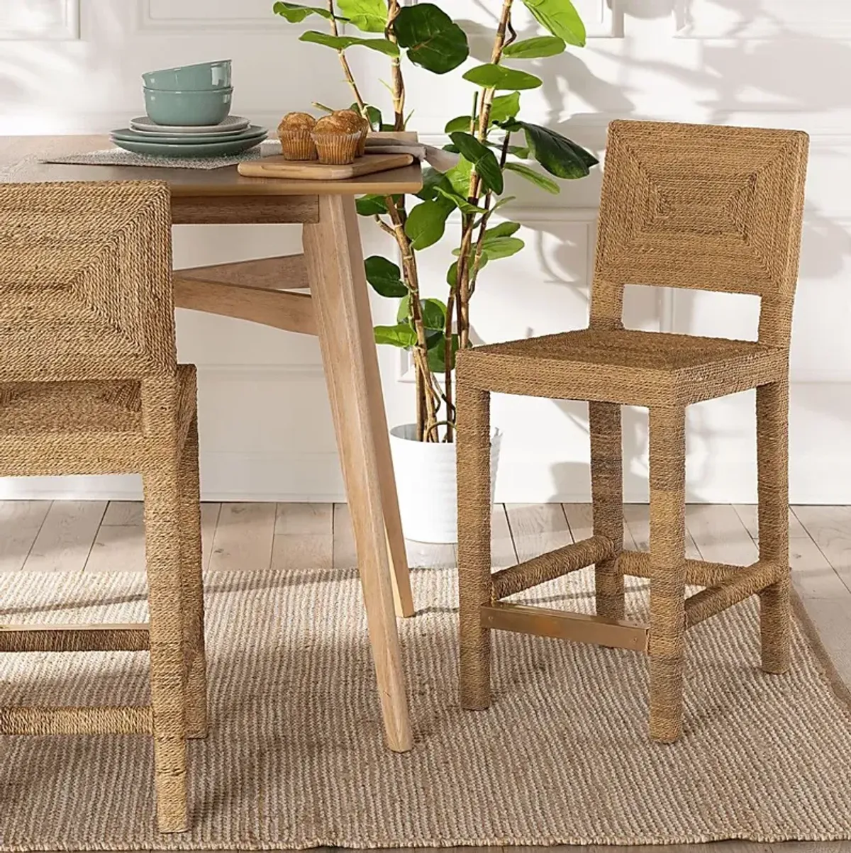 Joscara Brown Counter Stool