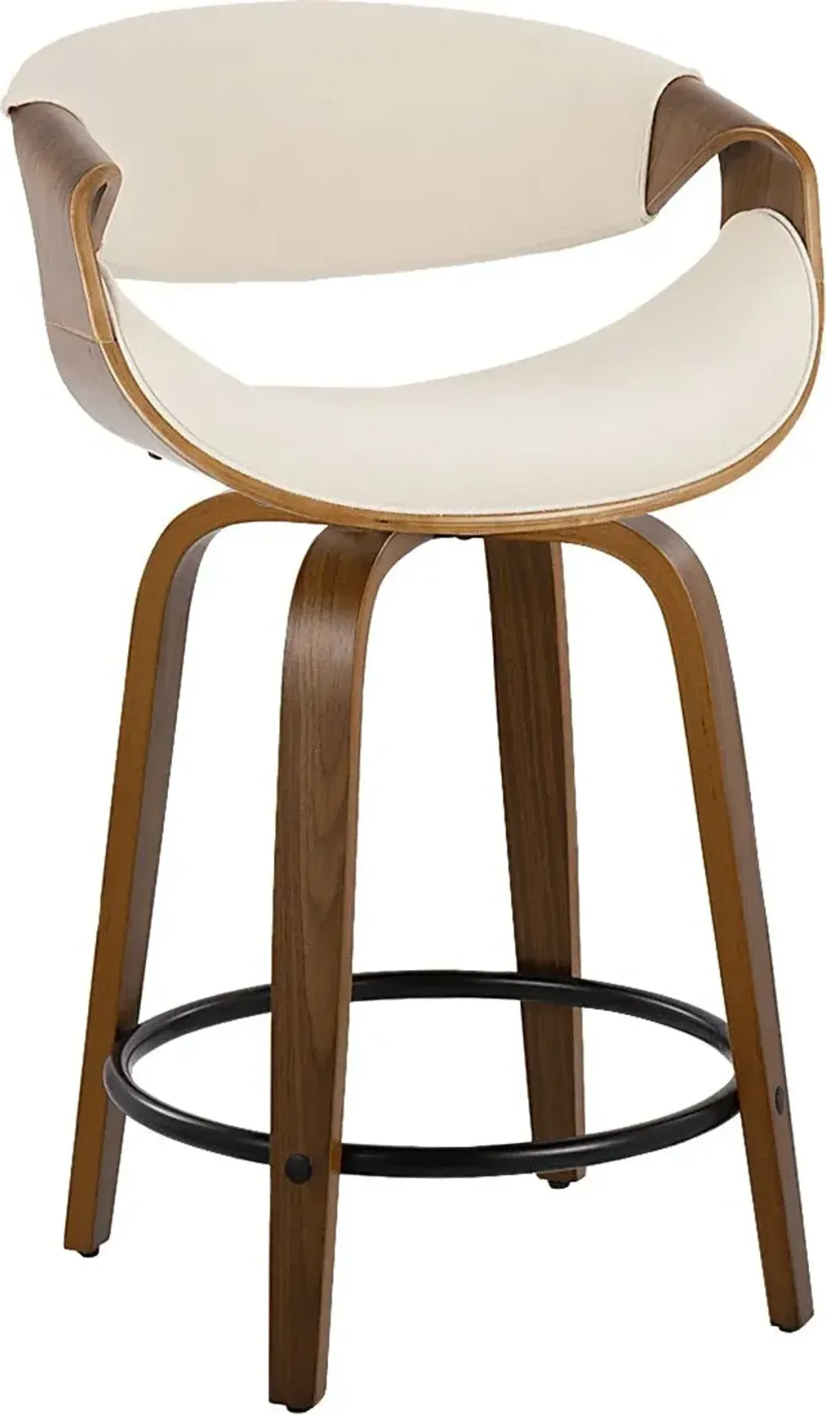 Tamaaron Cream Swivel Counter Height Stool, Set of 2