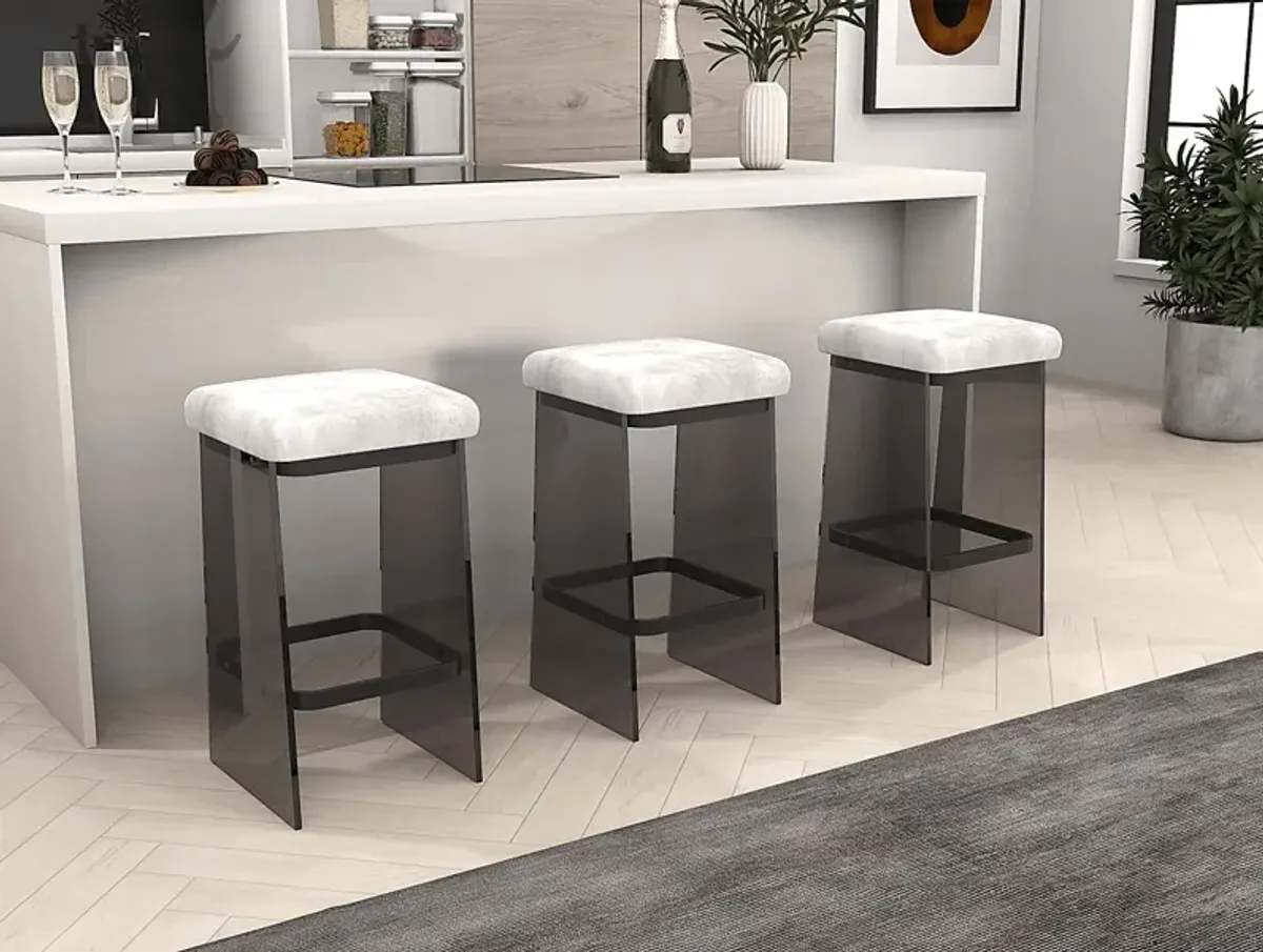 Valelo Black Counter Stool, Set of 2