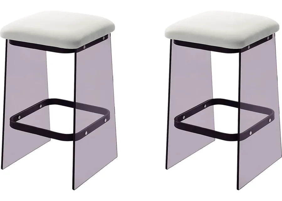 Valelo Black Counter Stool, Set of 2