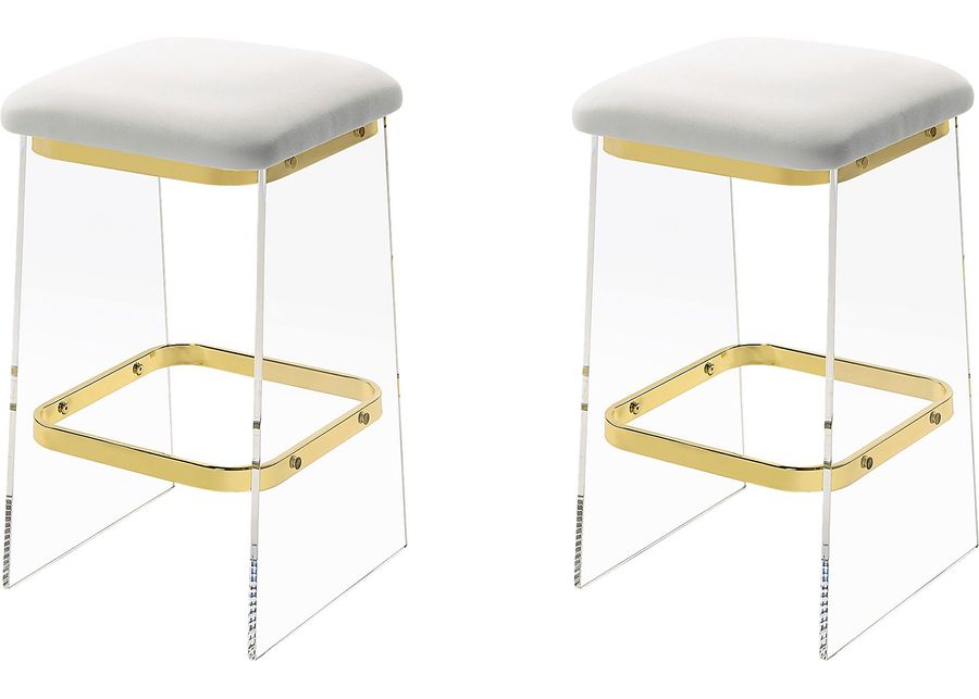 Valelo Gold Counter Stool, Set of 2