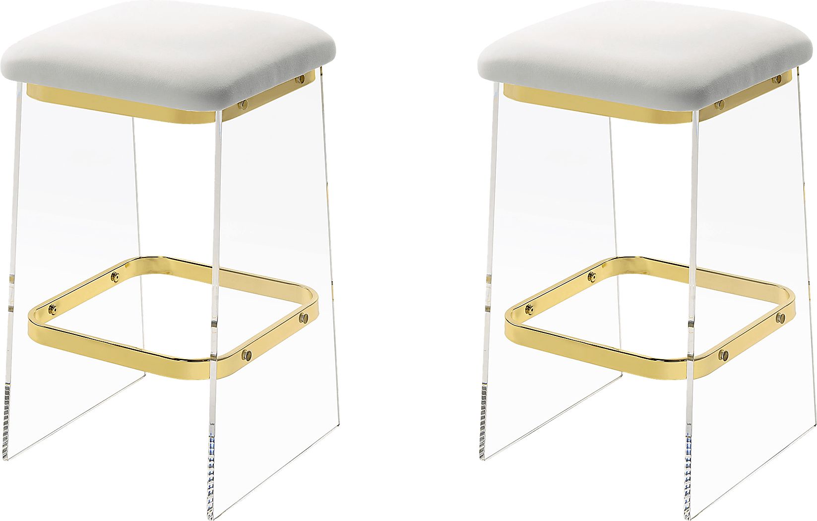 Valelo Gold Counter Stool, Set of 2