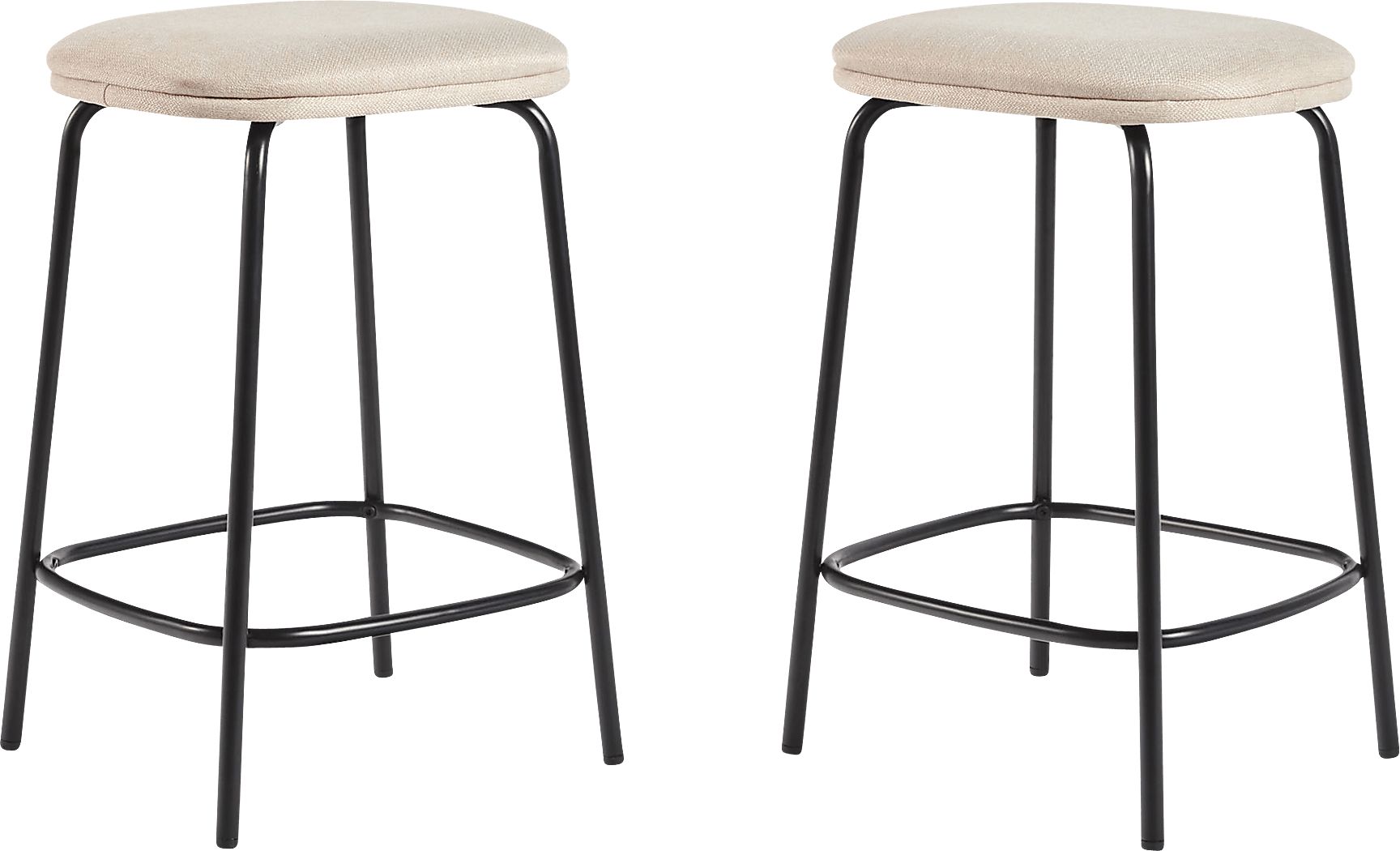 Brakenbury Ivory Counter Height Stool, Set of 2