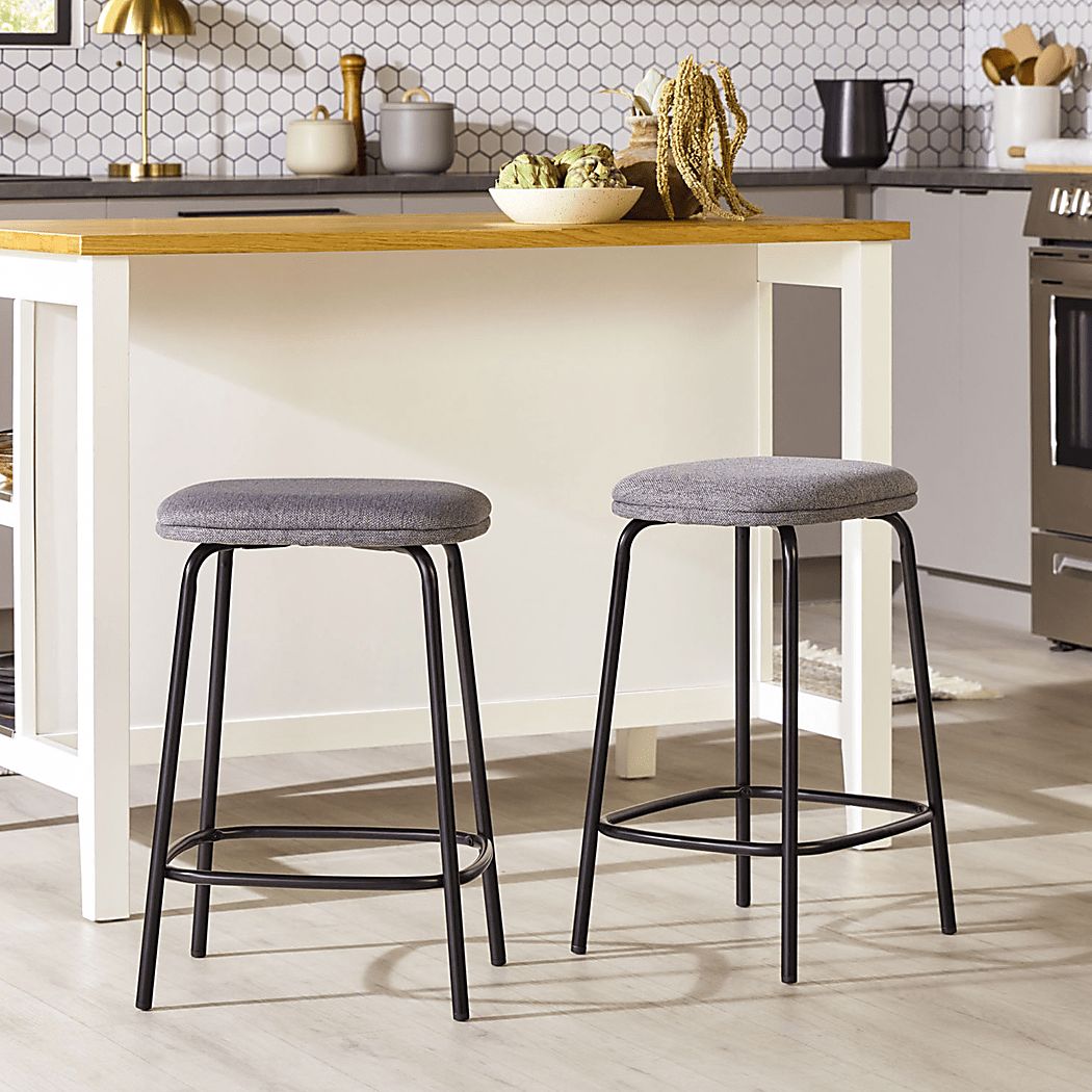 Brakenbury Charcoal Counter Height Stool, Set of 2