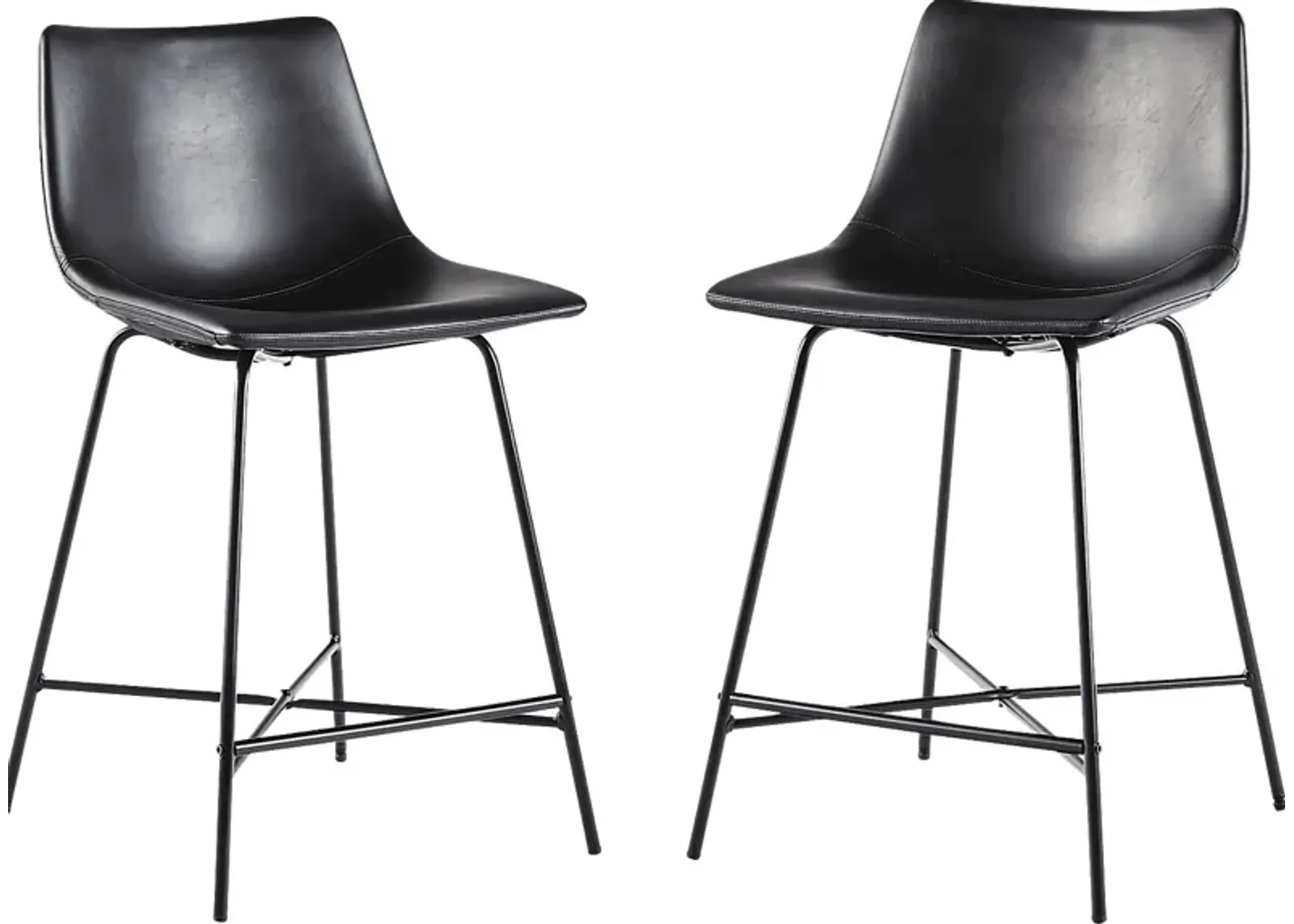 Cassamia Black  Barstool, Set of 2