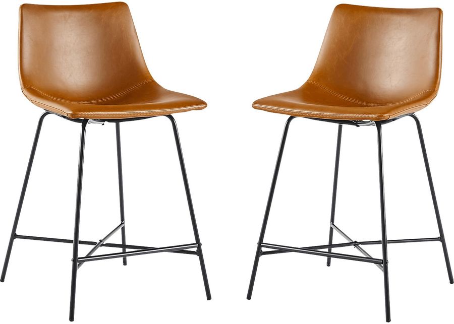 Cassamia Brown Barstool, Set of 2