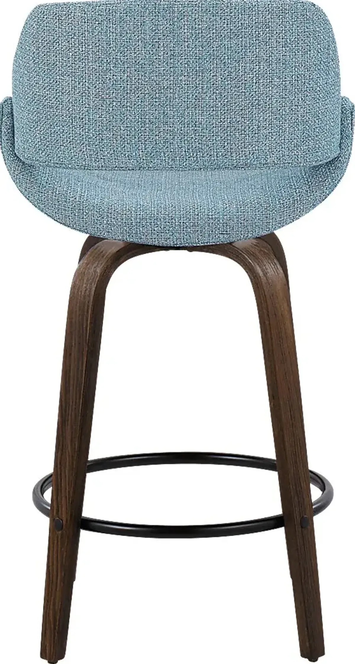 Westnedge Blue Swivel Counter Height Stool, Set of 2