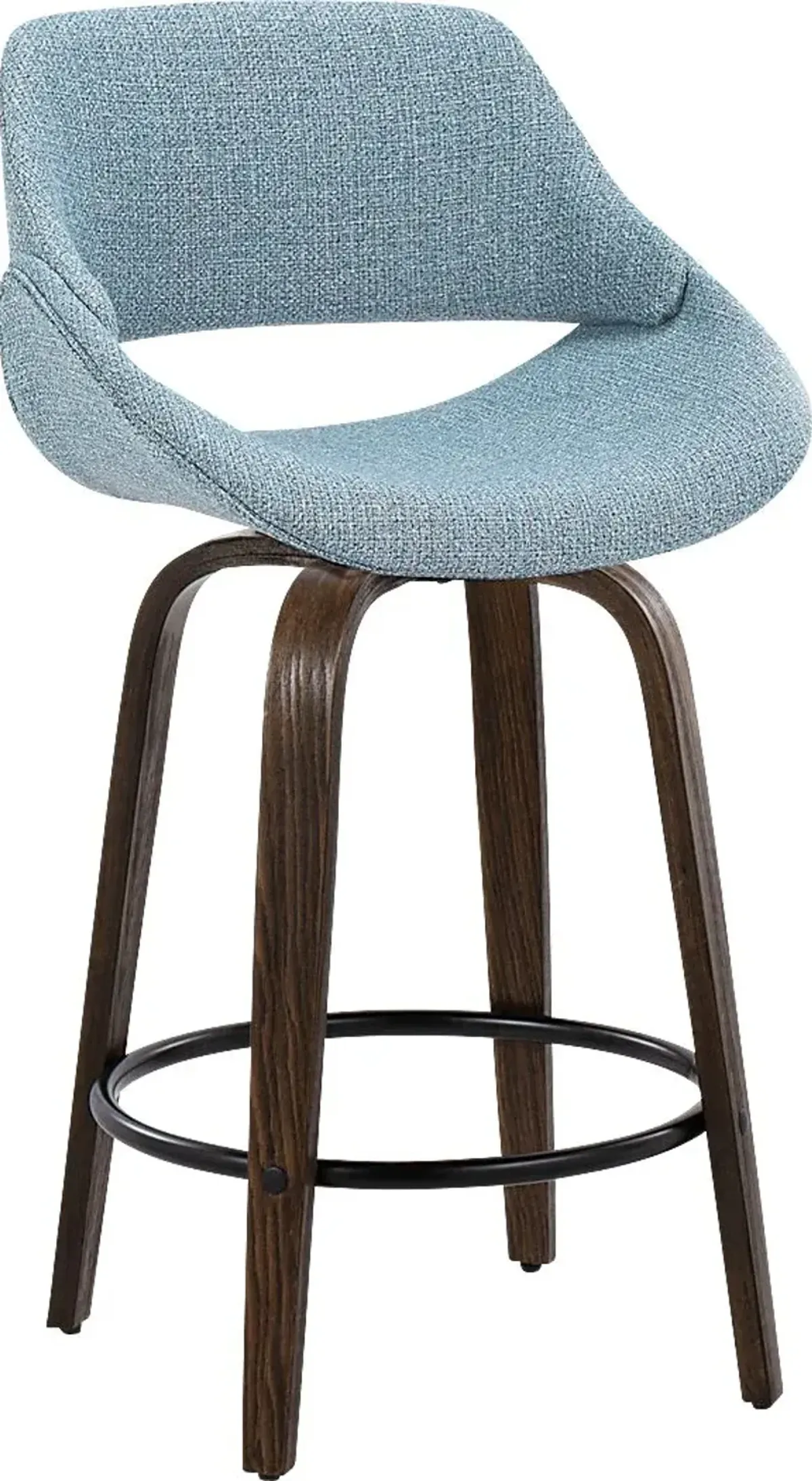 Westnedge Blue Swivel Counter Height Stool, Set of 2