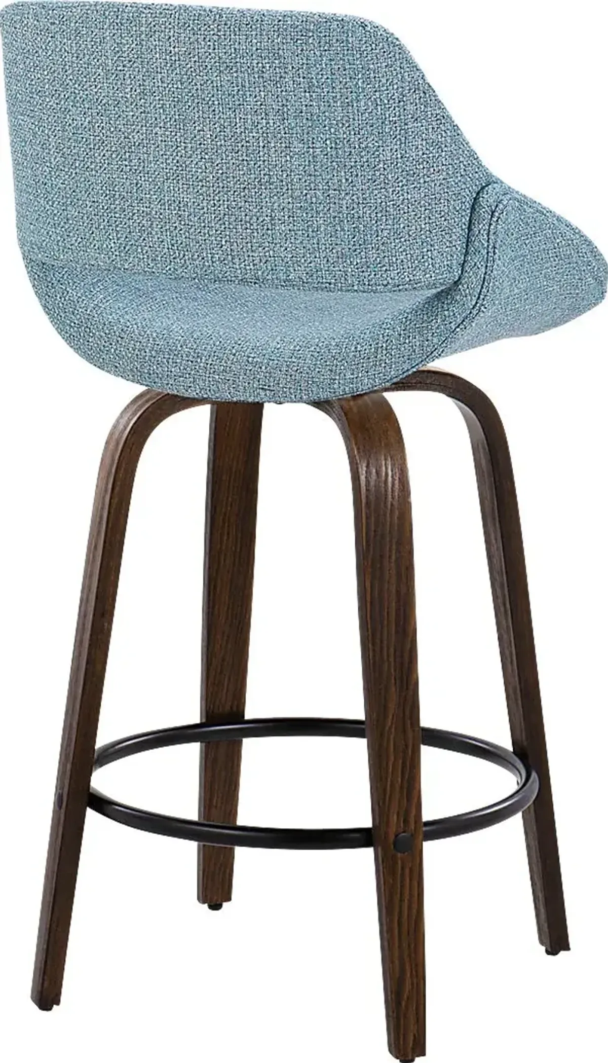 Westnedge Blue Swivel Counter Height Stool, Set of 2