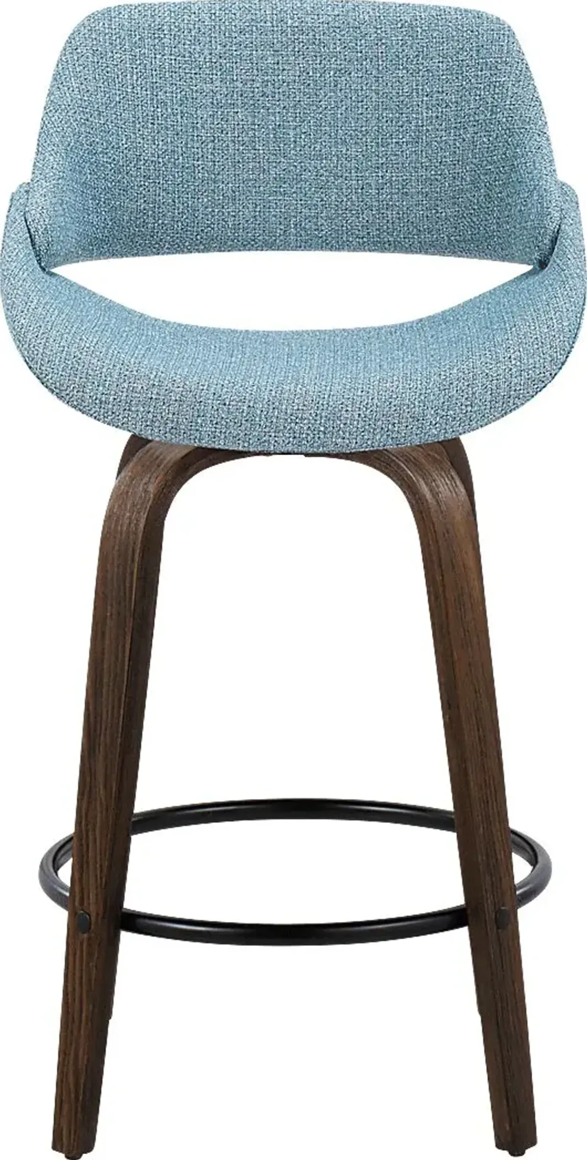 Westnedge Blue Swivel Counter Height Stool, Set of 2