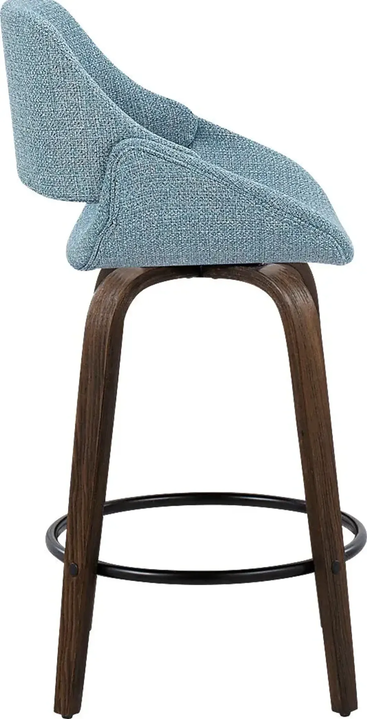 Westnedge Blue Swivel Counter Height Stool, Set of 2