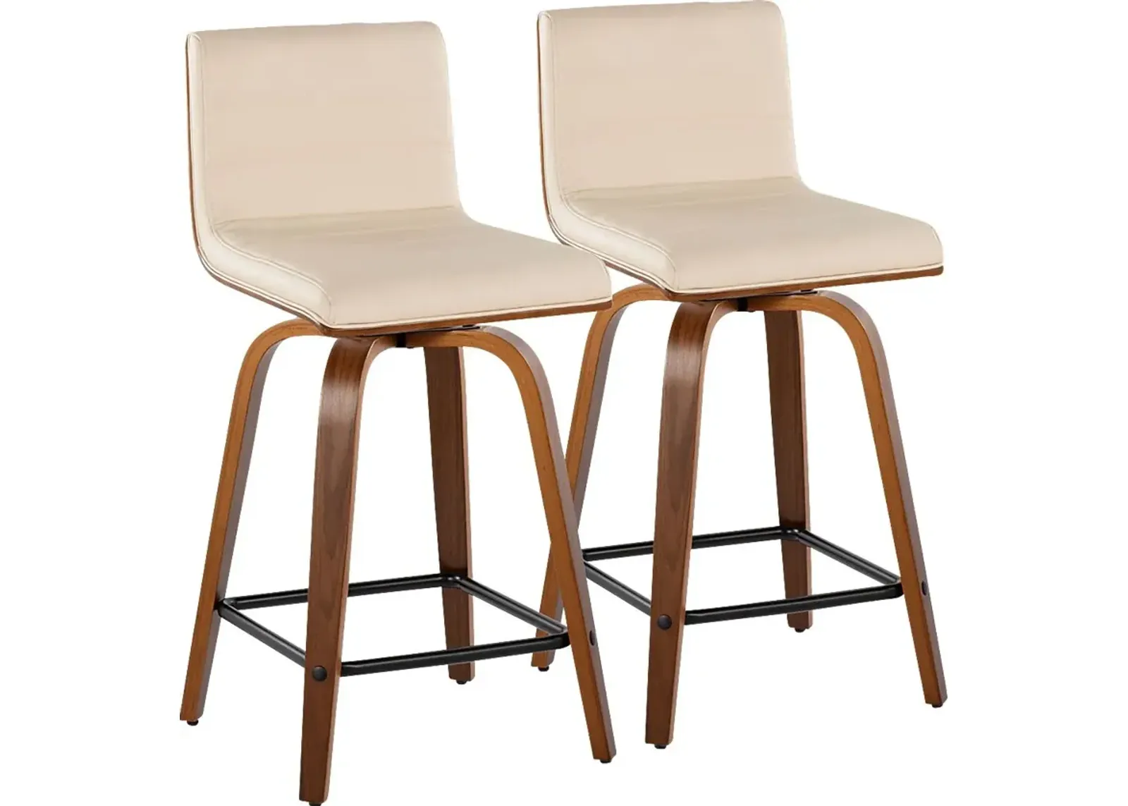 Sturfield II Cream Swivel Counter Height Stool, Set of 2