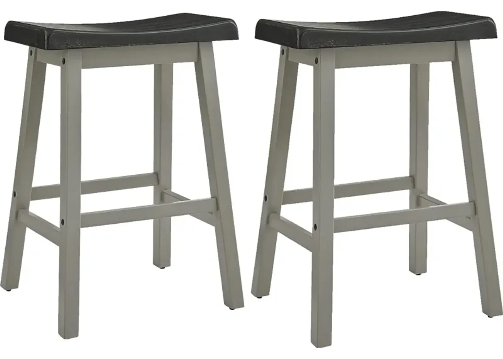 Hawkshead II Black Counter Stool, Set of 2