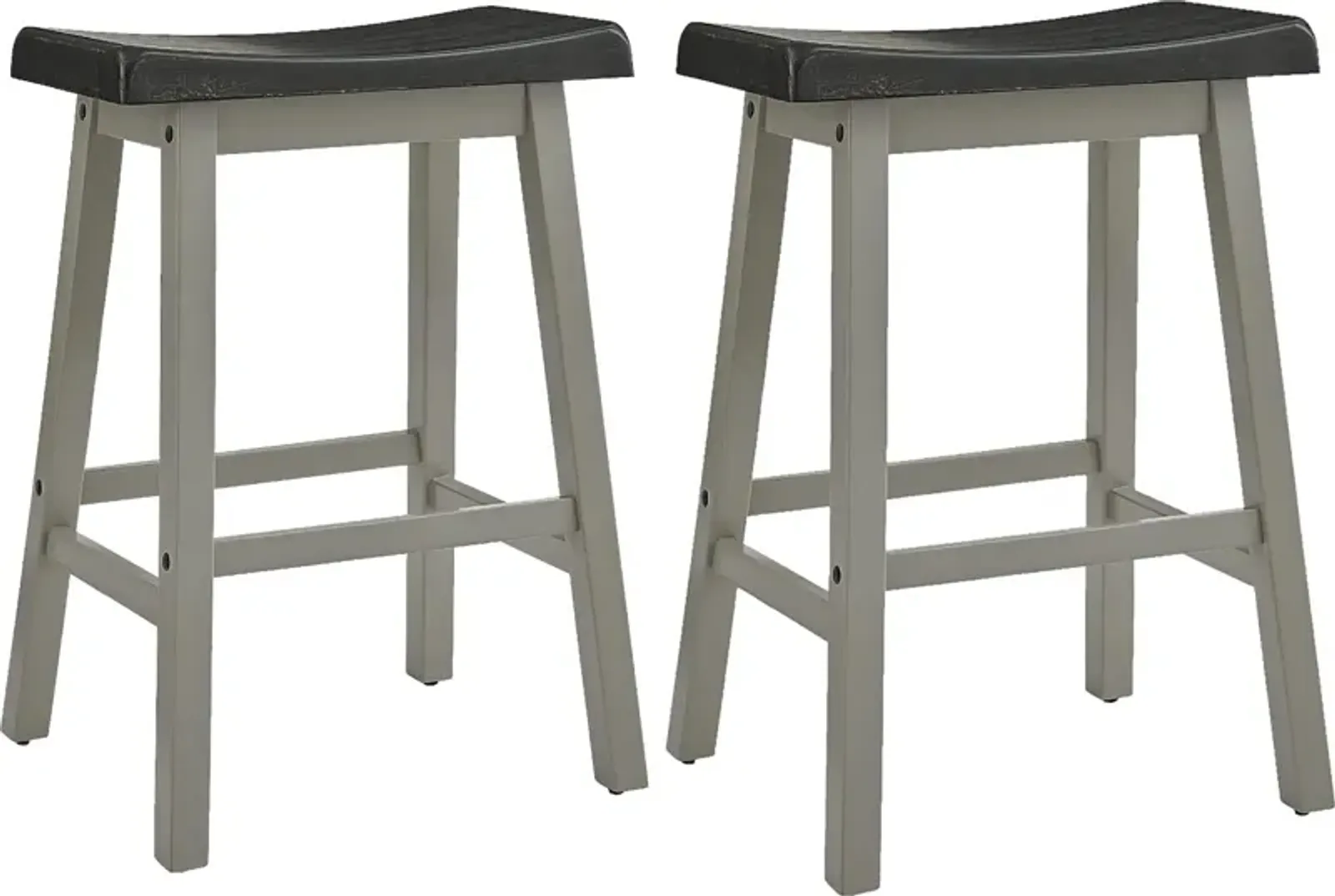 Hawkshead II Black Counter Stool, Set of 2