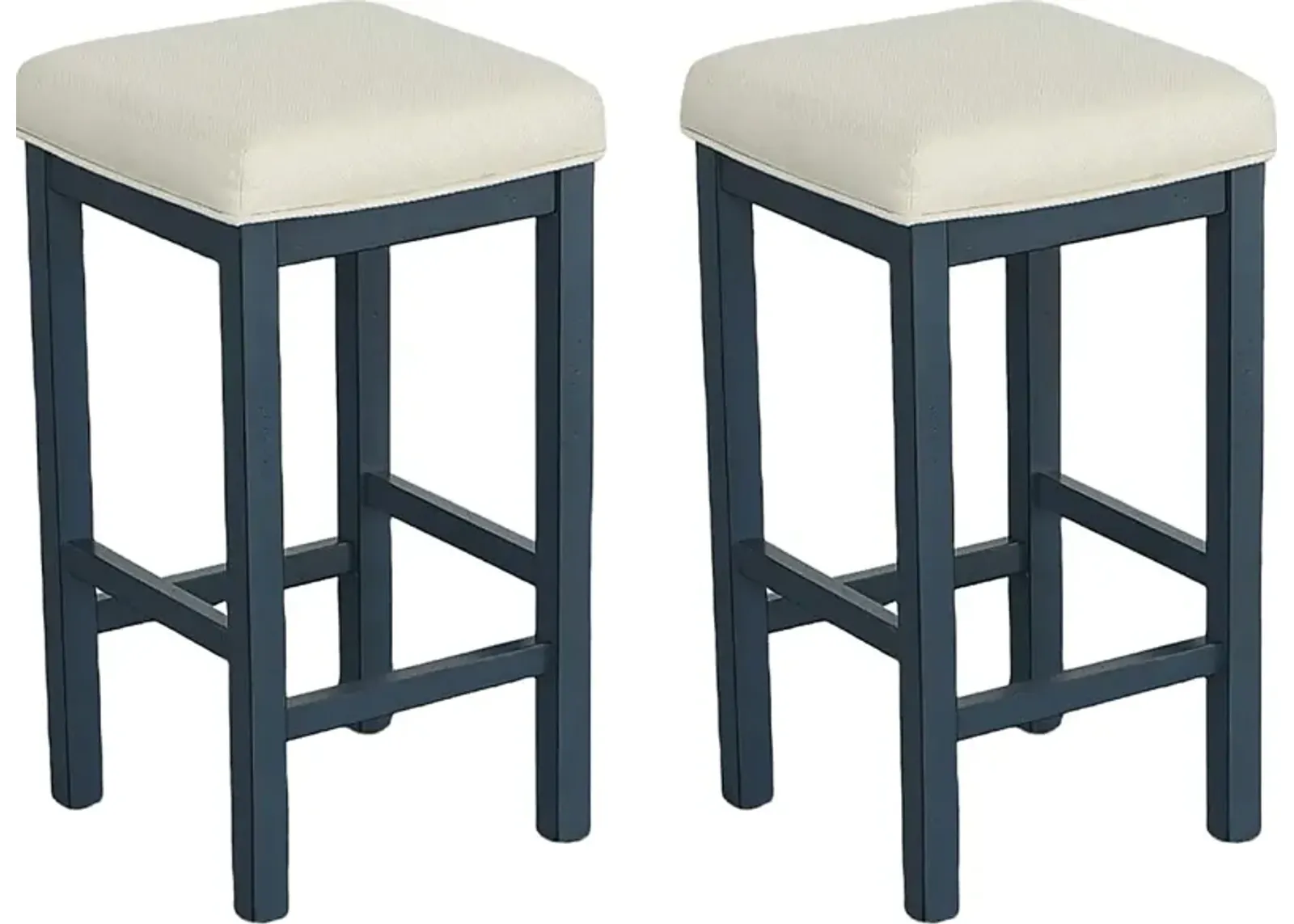 Macsvega Blue Counter Stool, Set of 2