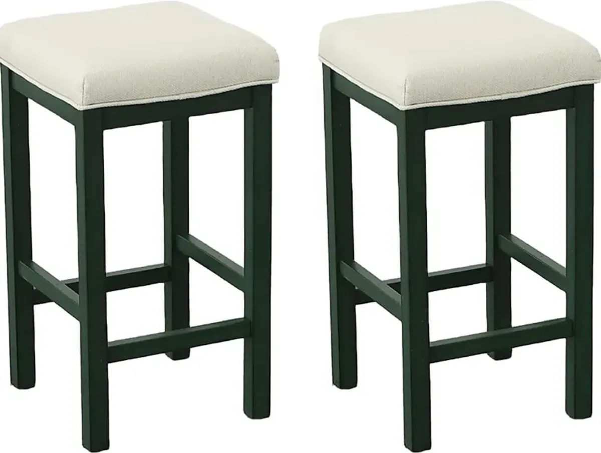 Macsvega Green Counter Stool, Set of 2