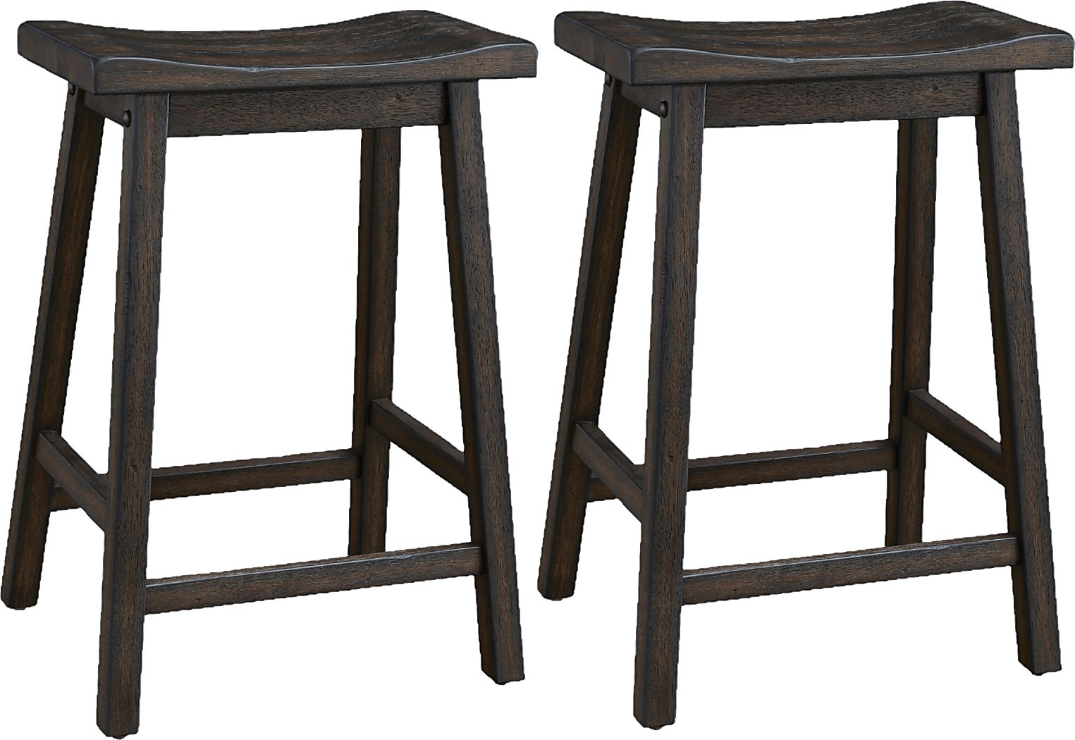 Silassie Brown Counter Stool, Set of 2