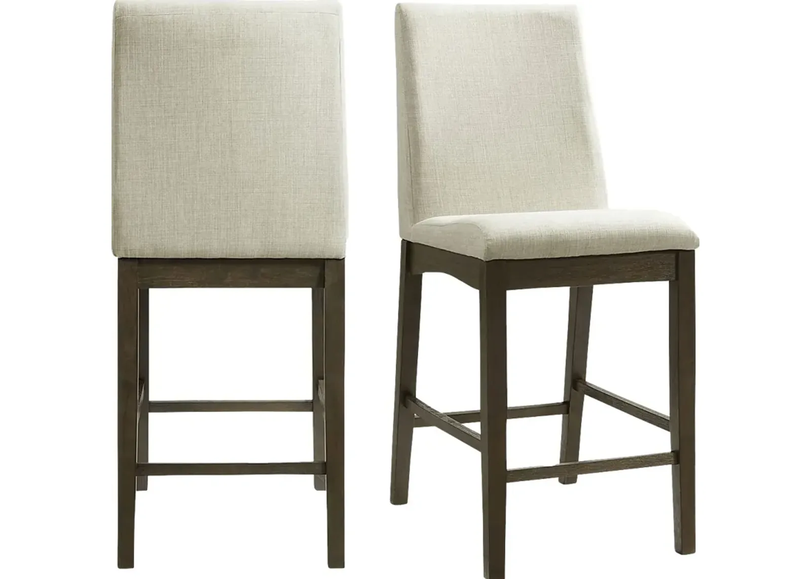 Elvish Cream Counter Height Stool, Set of 2