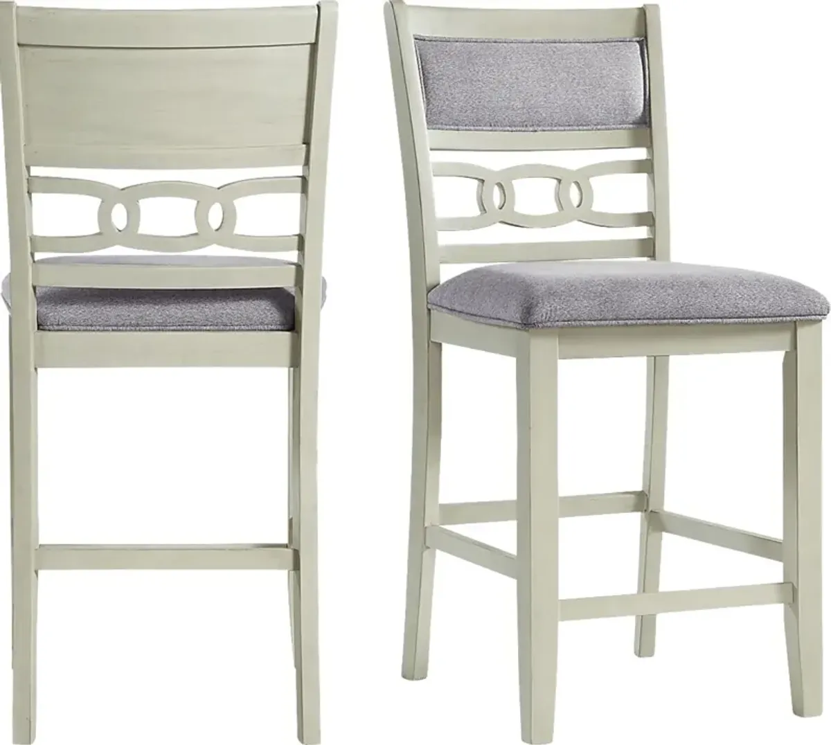 Kudzu Beige Counter Height Stool, Set of 2