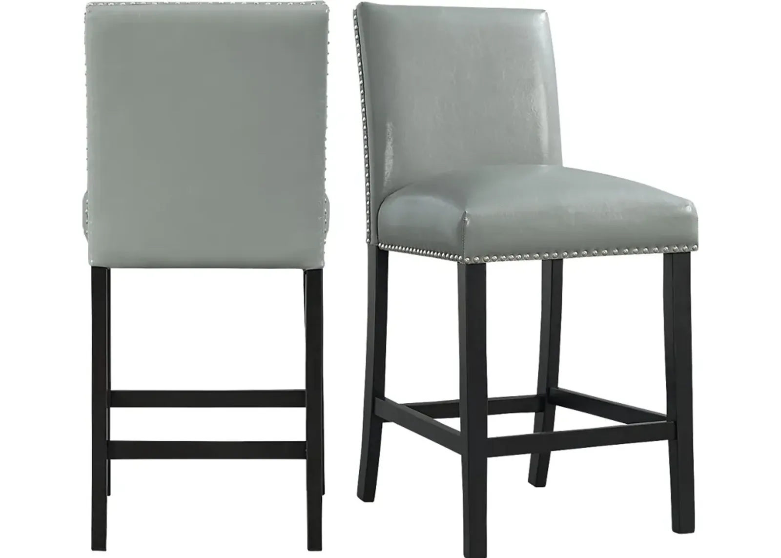 Trekfords Gray Counter Height Stool, Set of 2