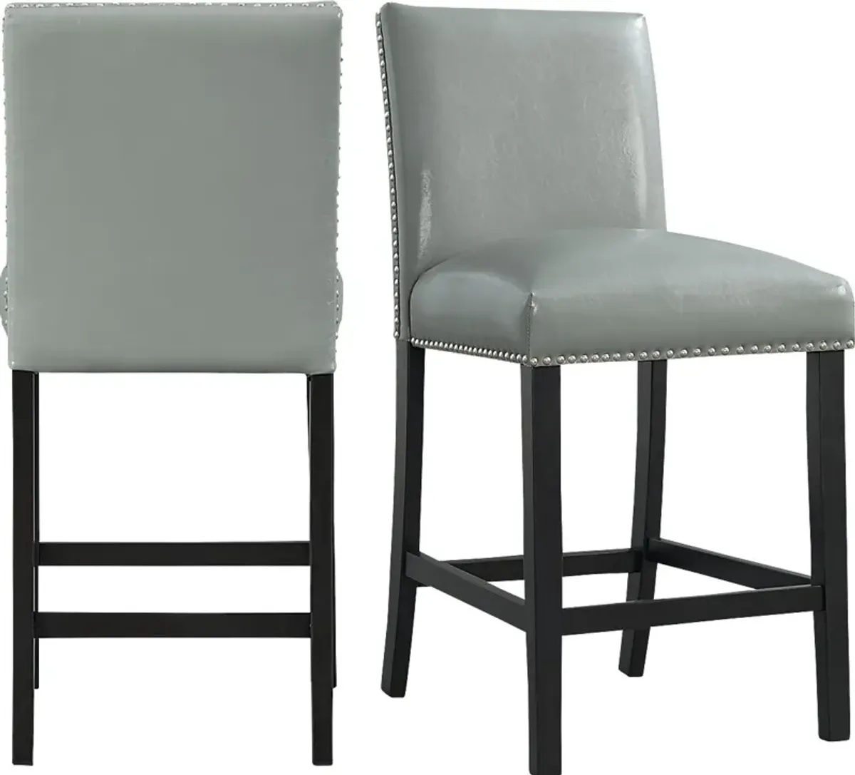 Trekfords Gray Counter Height Stool, Set of 2