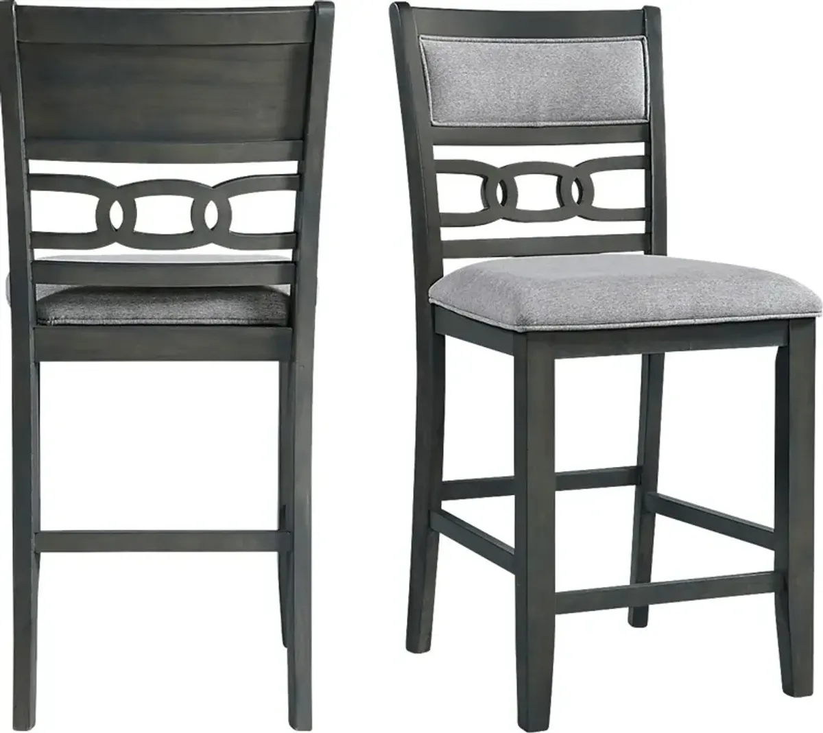 Kudzu Gray Counter Height Stool, Set of 2