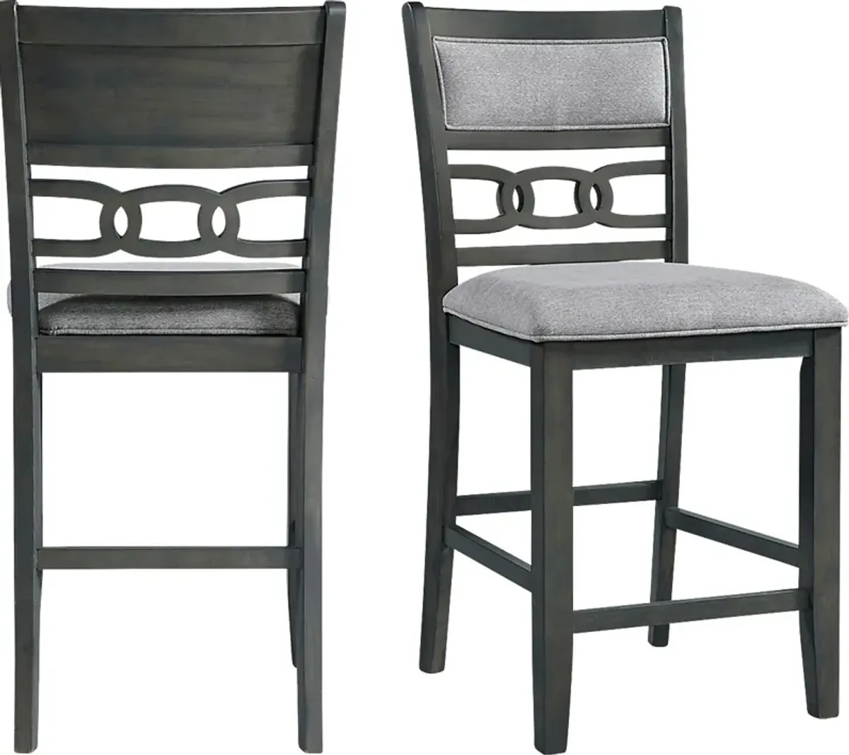 Kudzu Gray Counter Height Stool, Set of 2