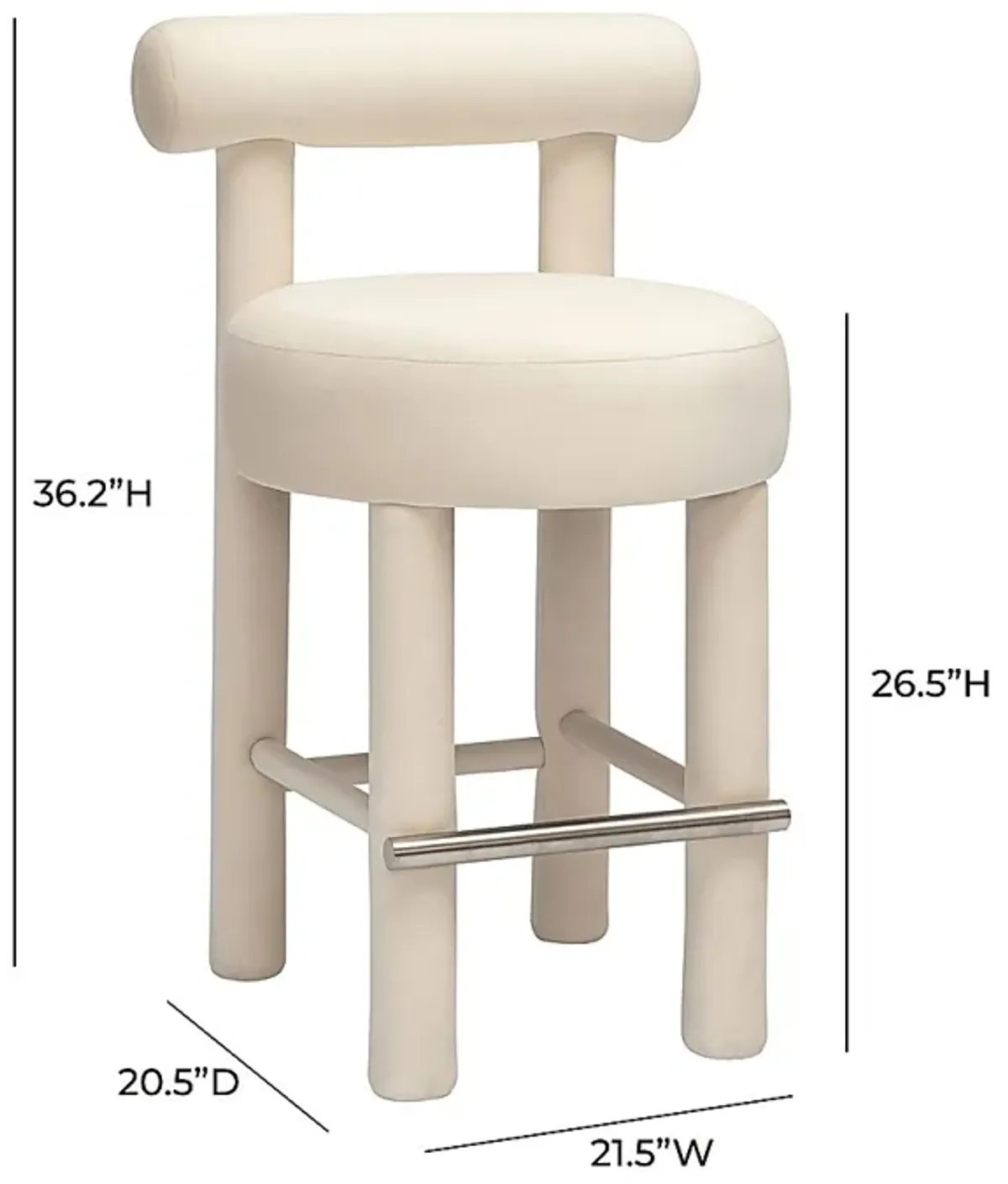 Costigan Cream Counter Stool