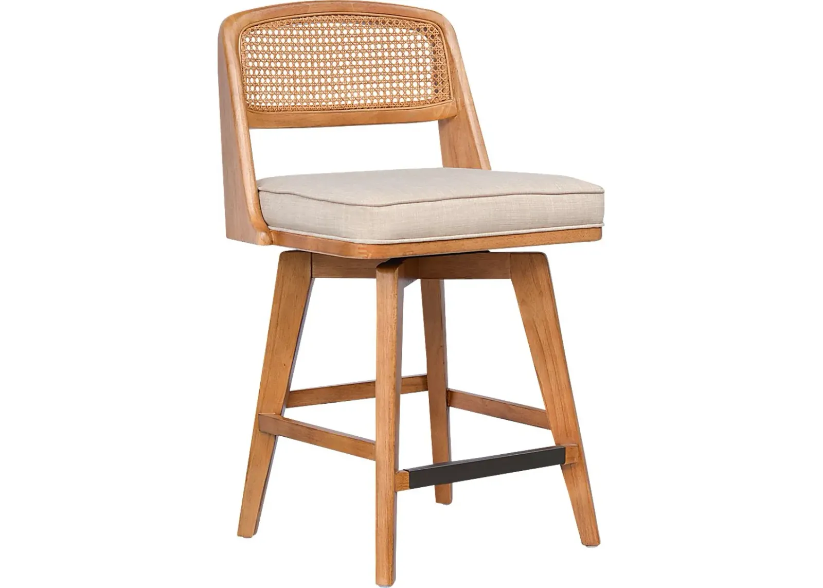 Barrhall Brown Swivel Counter Stool