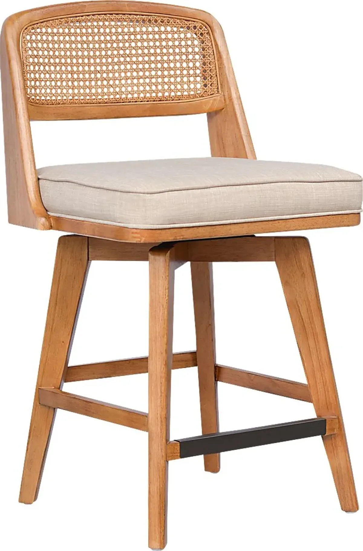 Barrhall Brown Swivel Counter Stool