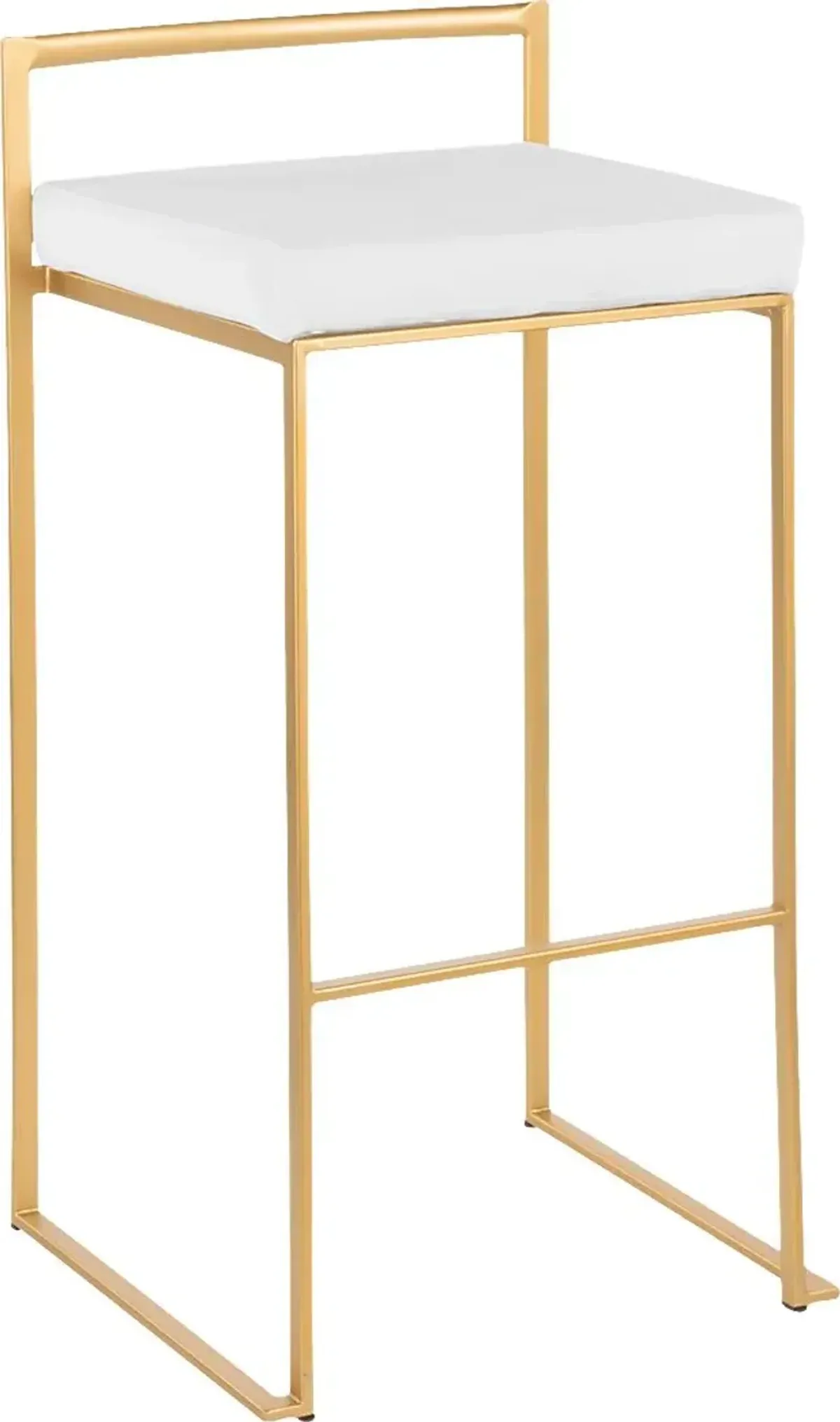 Birdlake II White Barstool, Set of 3