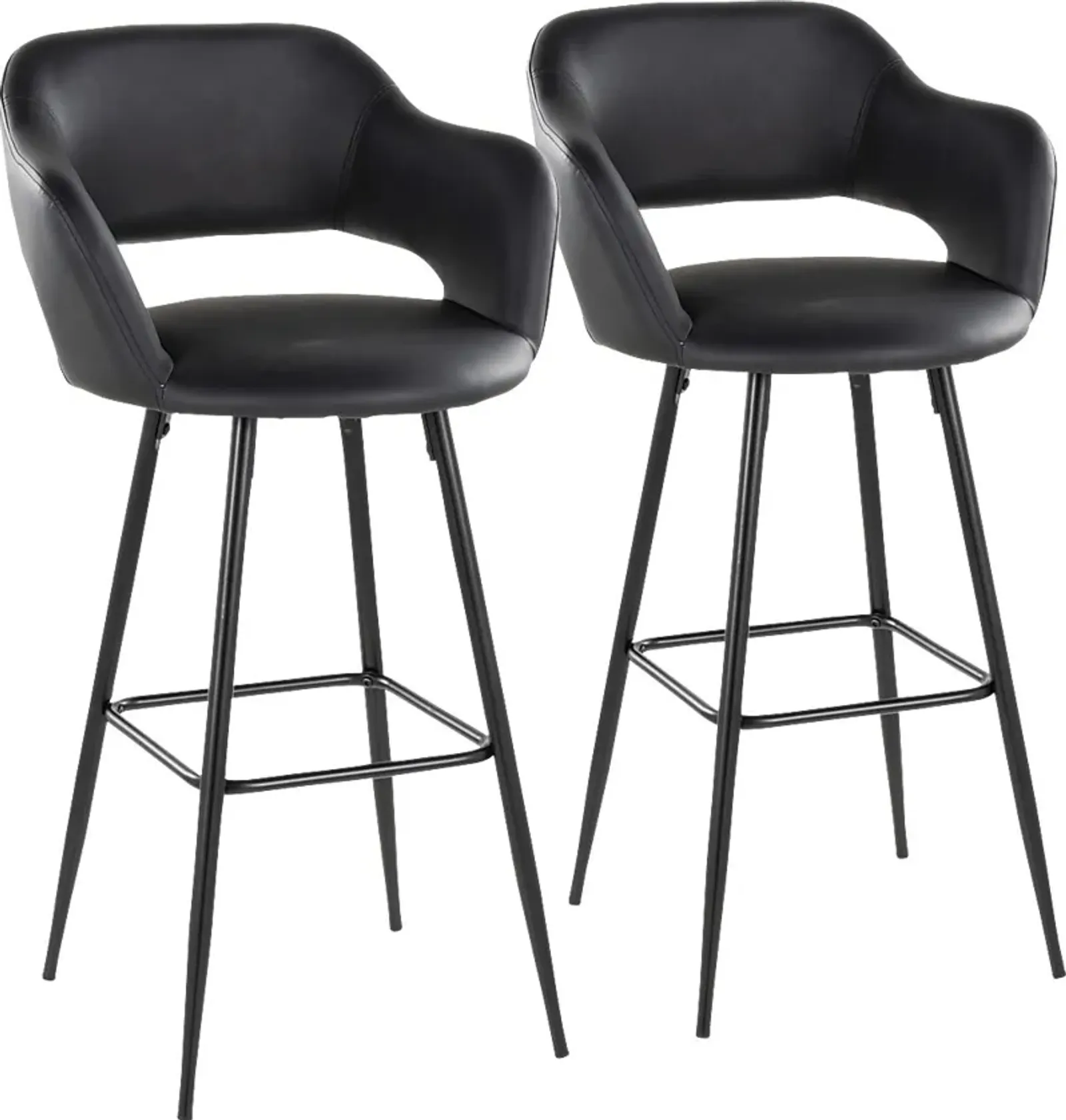 Orkhid Black Barstool, Set of 2