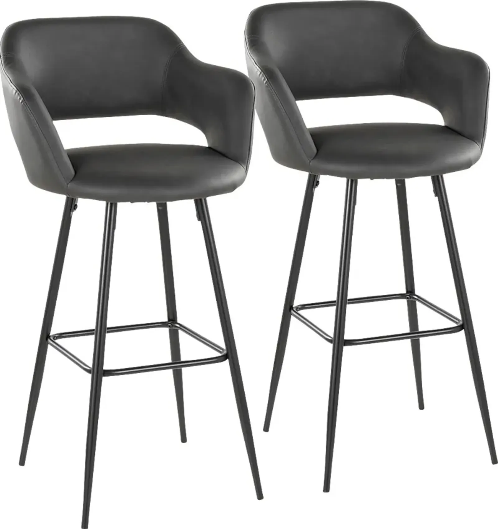 Orkhid Gray Barstool, Set of 2